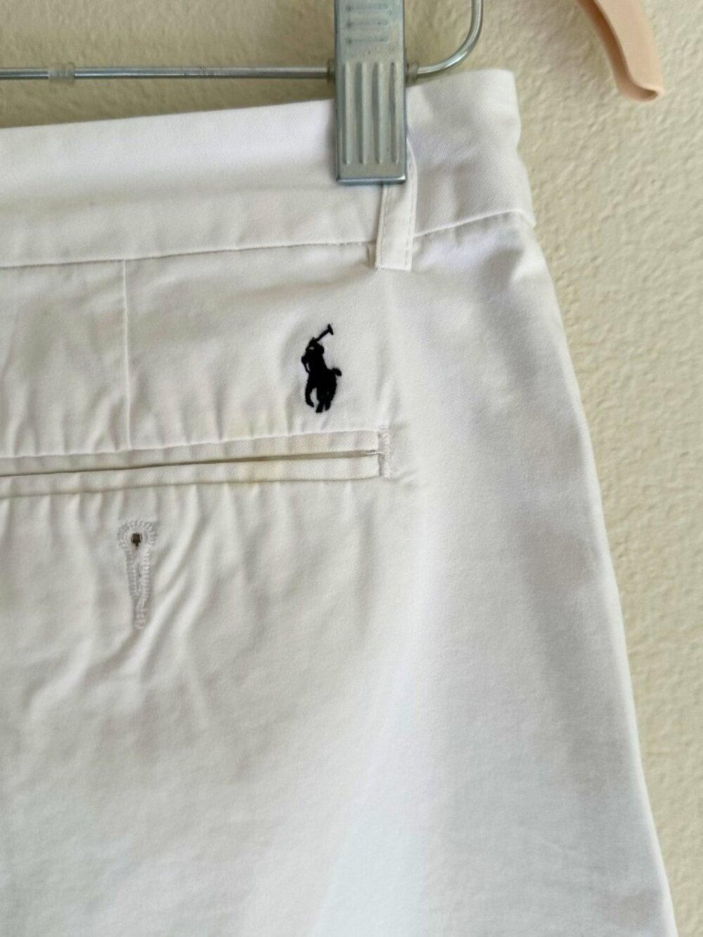 Polo Ralph Lauren White Straight Leg Chino Pants Youth Boys 18 Cotton Preppy